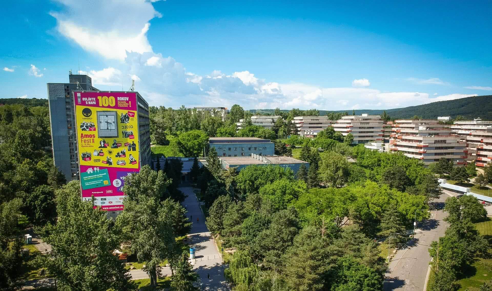 The 544 square metre building banner