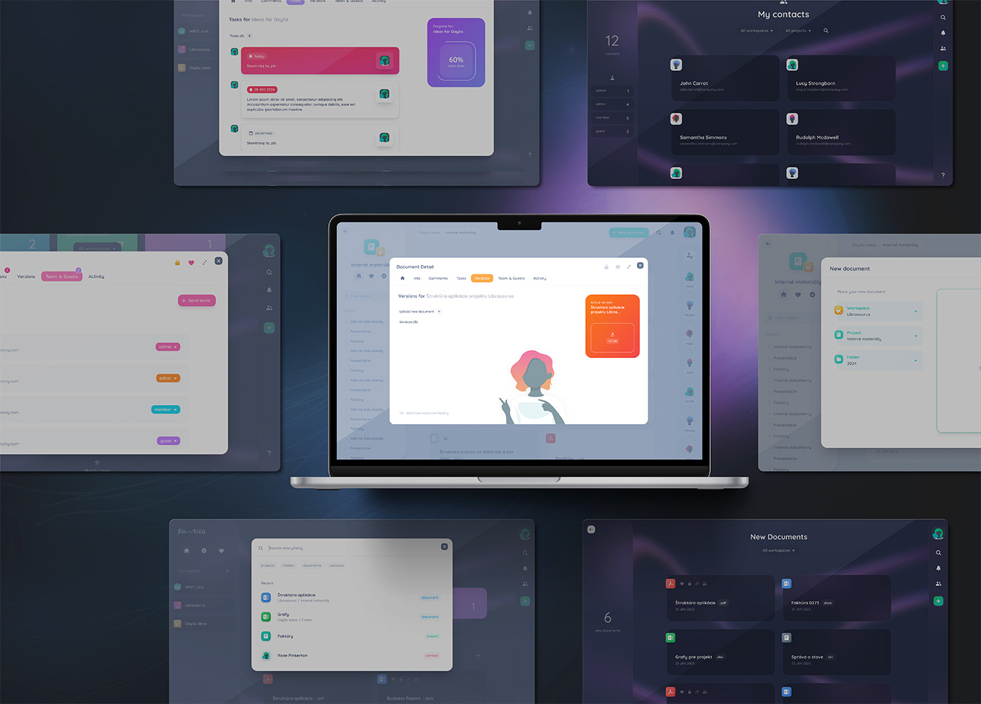 Tasks living with the document